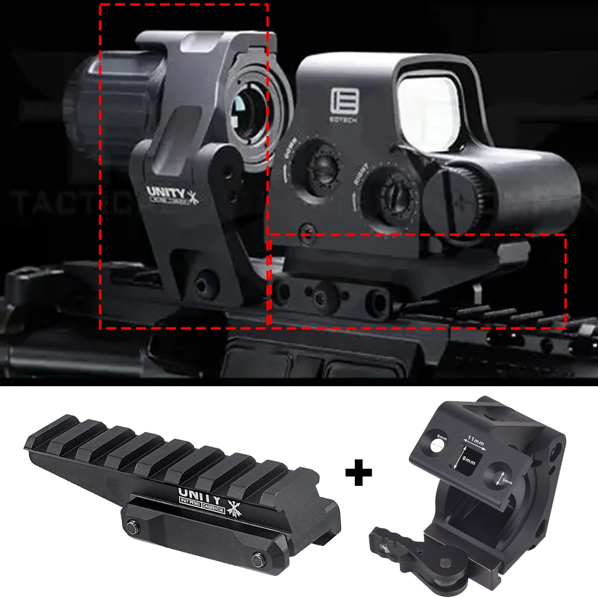 Montura Unity FTC para ampliador EOTECH G33, G43 y G45 - imagen 2