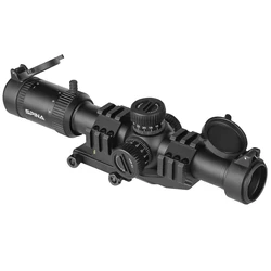 Mira telescópica táctica para rifle AR15 BDC con retícula iluminada