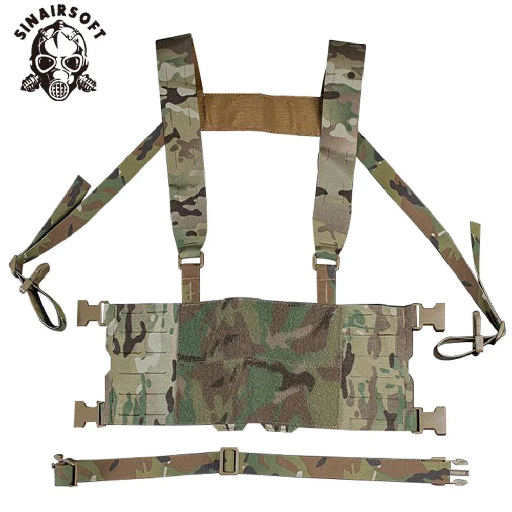 SINAIRSOFT chaleco táctico MOLLE corte láser soporte pecho extendido - imagen 5