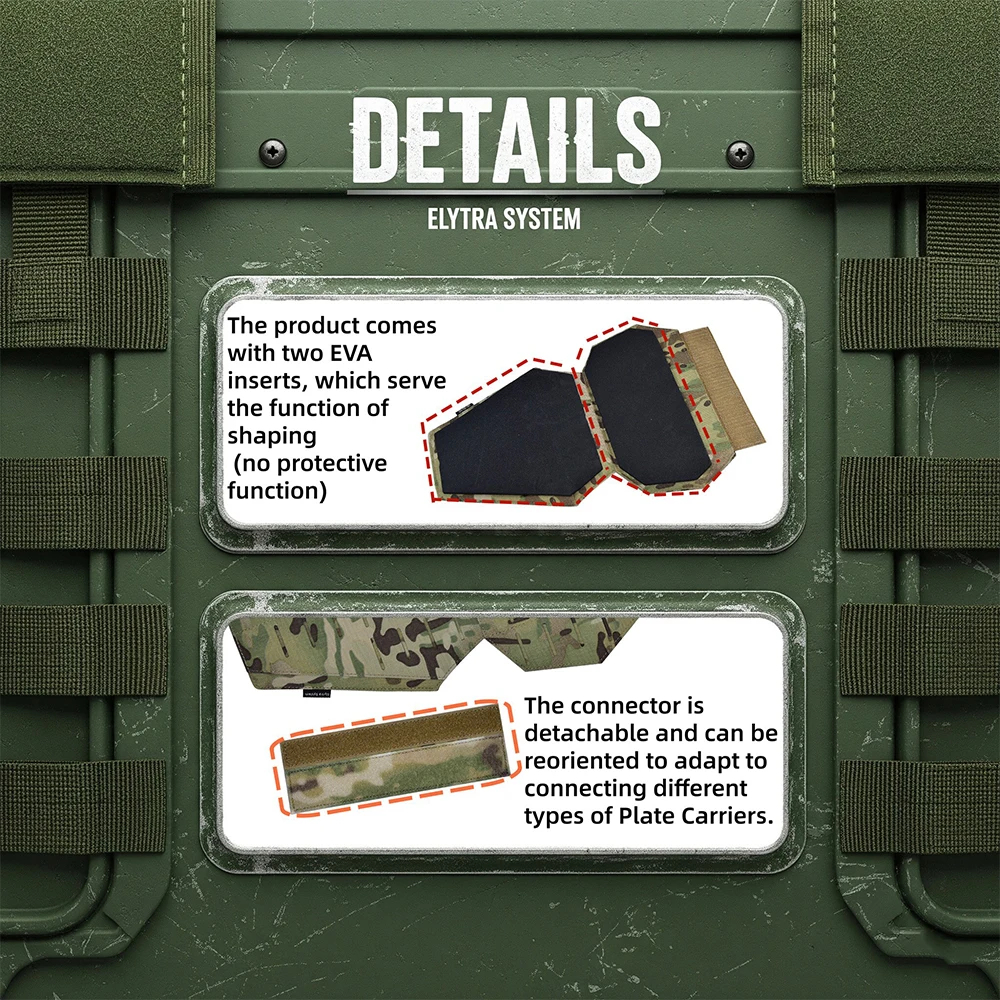 Protector táctico zona íntima EVA con panel delantero para airsoft