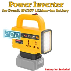 Inversor DeWalt de 150 W para batería de 20 V, salida 220 V y USB-C