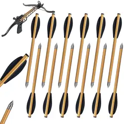 Toparchery Flechas para ballesta de aluminio con puntas fijas
