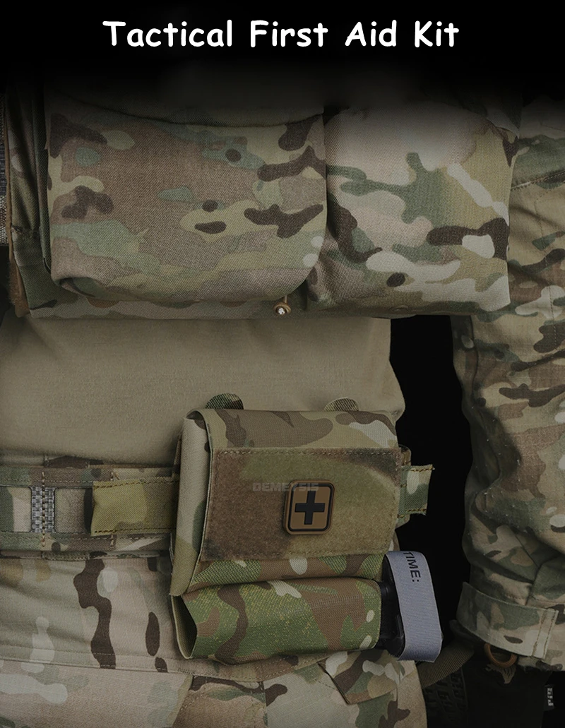 Botiquín de primeros auxilios táctico en bolsa MOLLE