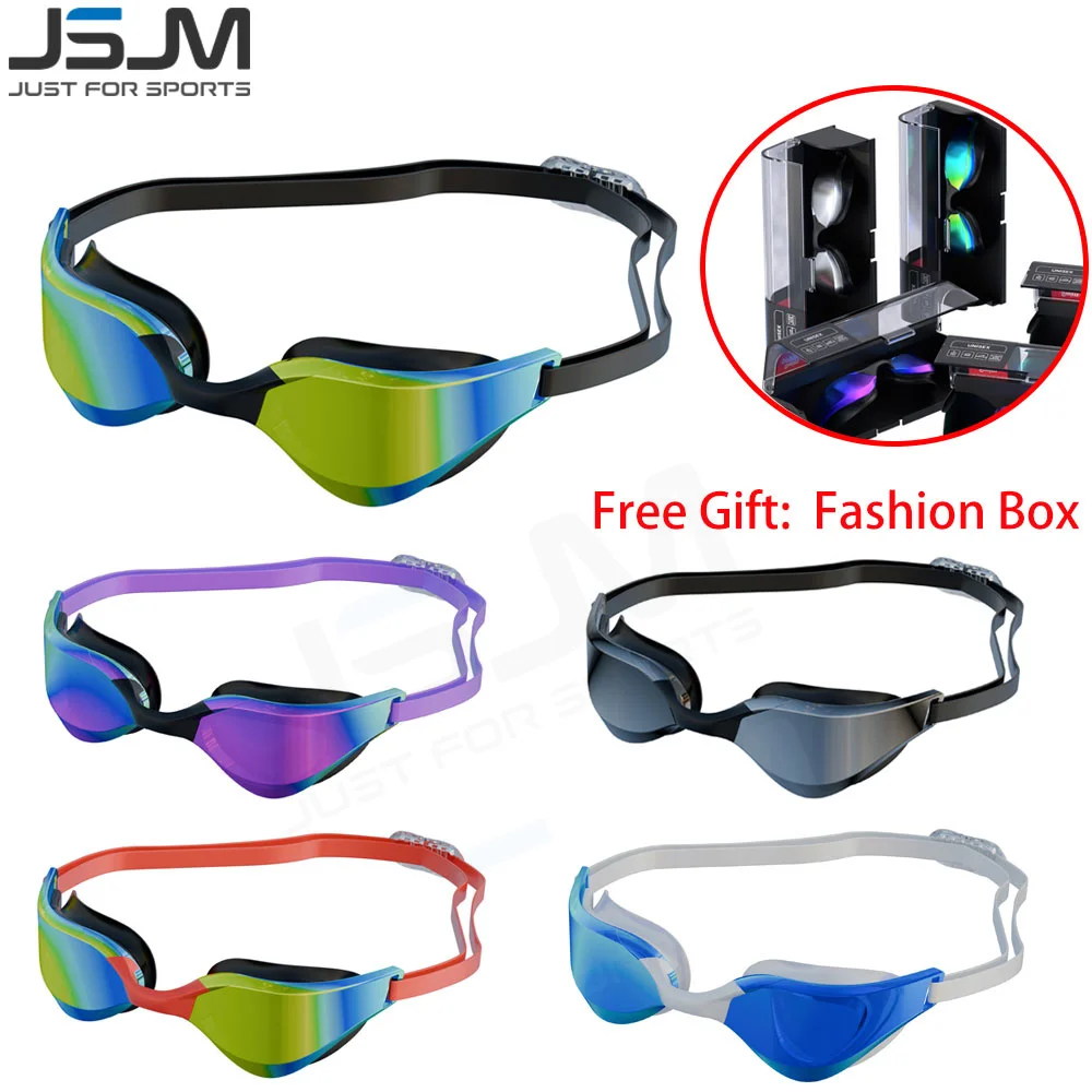 JSJM Gafas Natación Antiniebla Silicona Ajustables HD Unisex - imagen 5