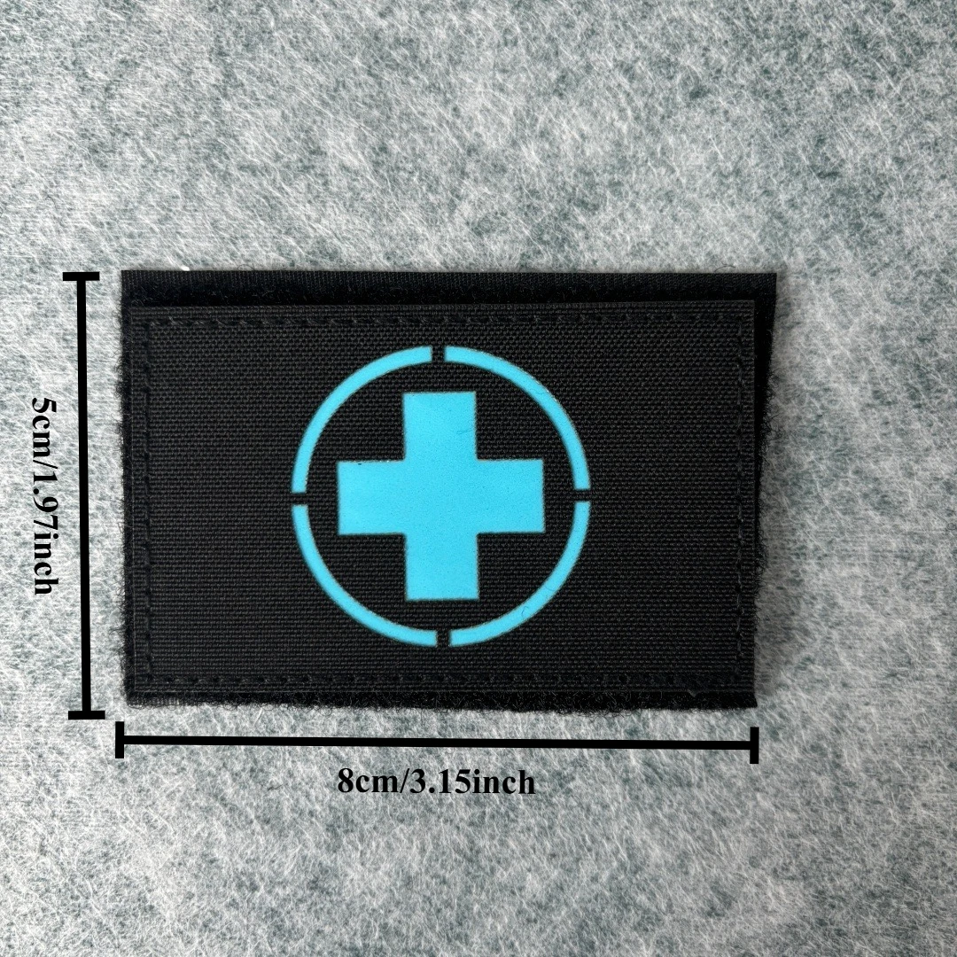 Parche táctico reflectante médico con gancho y bucle para brazalete - imagen 4