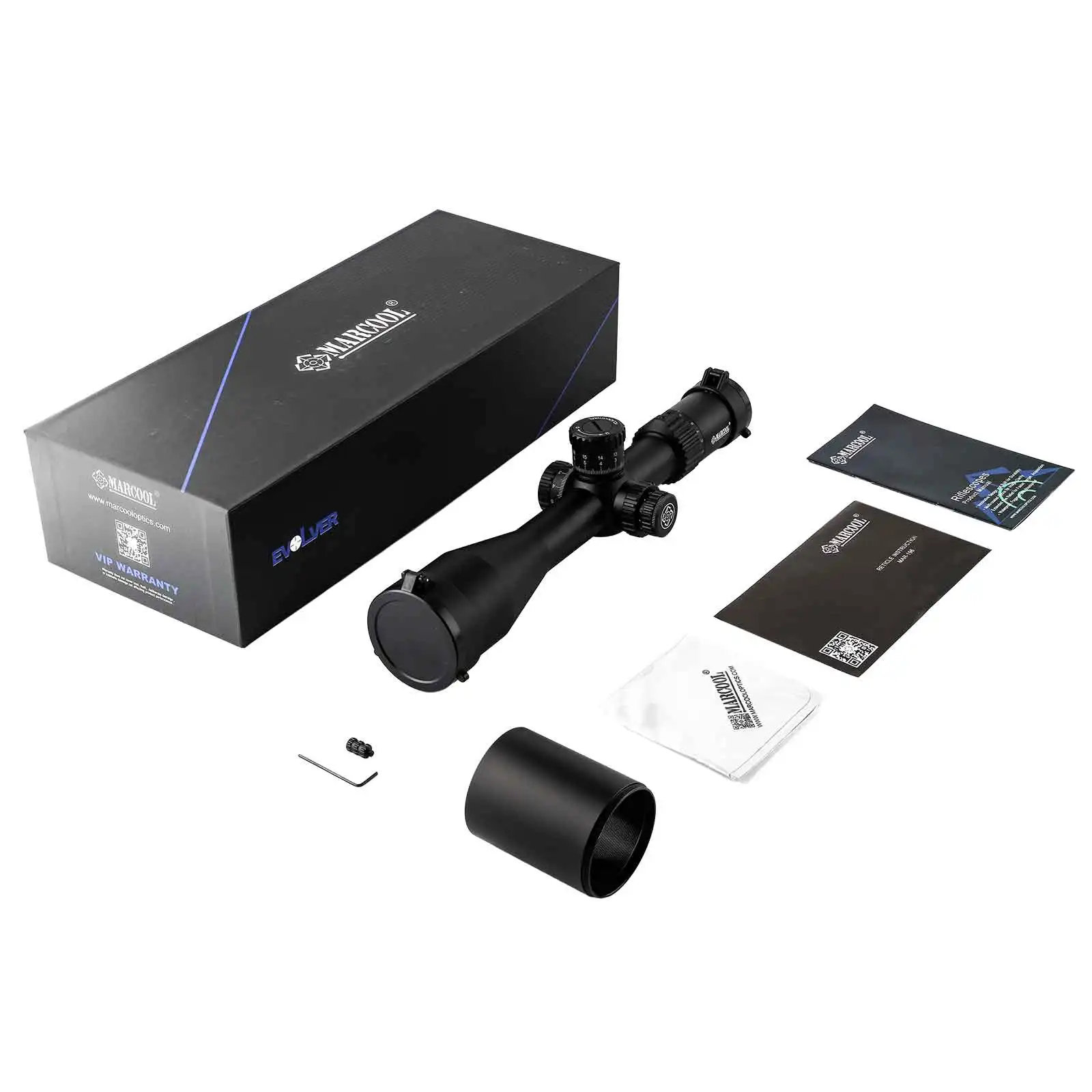 MARCOOL EVV Visor telescópico FFP SFIR con Zero-Stop para caza táctica