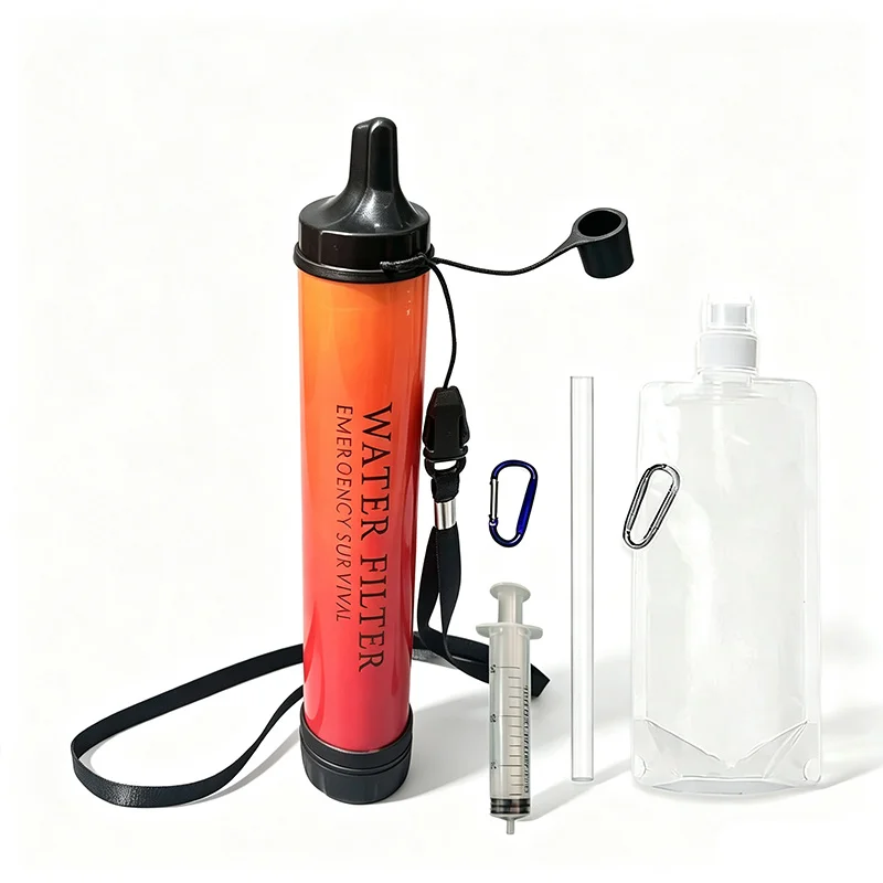 Filtro de agua portátil tipo pajita para camping y supervivencia - imagen 2