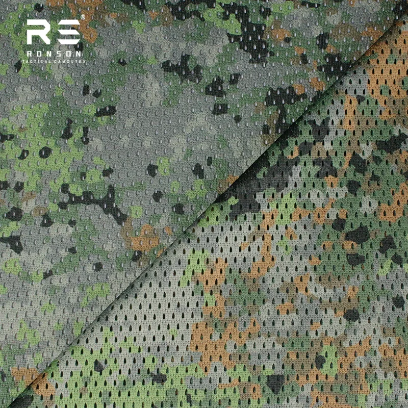 Tela camuflada malla impresa doble cara boscoso Holanda táctica - imagen 5