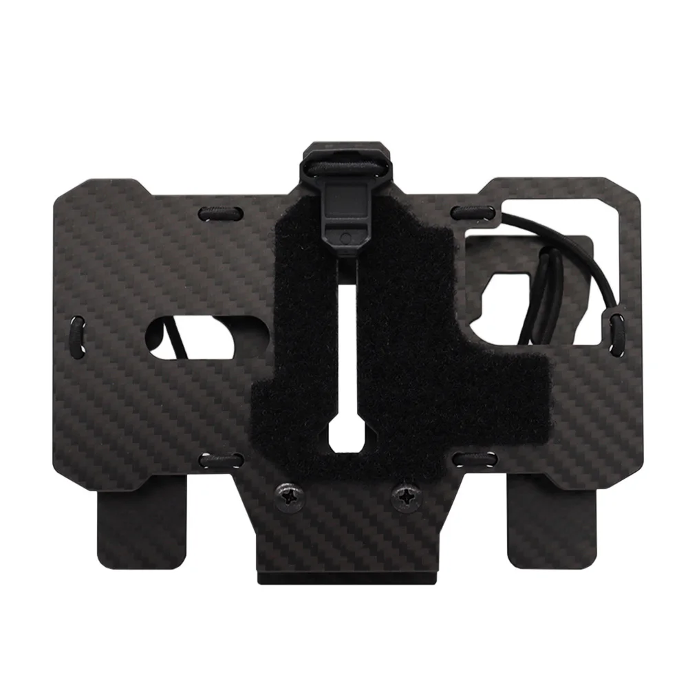 Soporte MOLLE fibra carbono teléfono Airsoft táctico