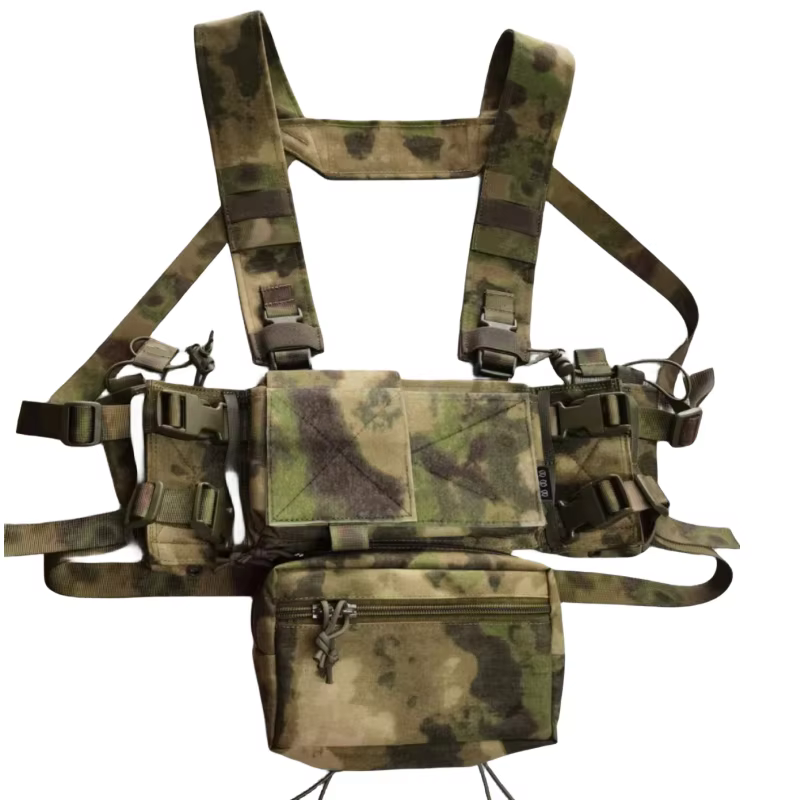 MK4 Chest Rig táctico MOLLE con pouch porta cargadores 5.56