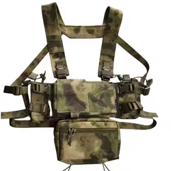 MK4 Chest Rig táctico MOLLE con pouch porta cargadores 5.56