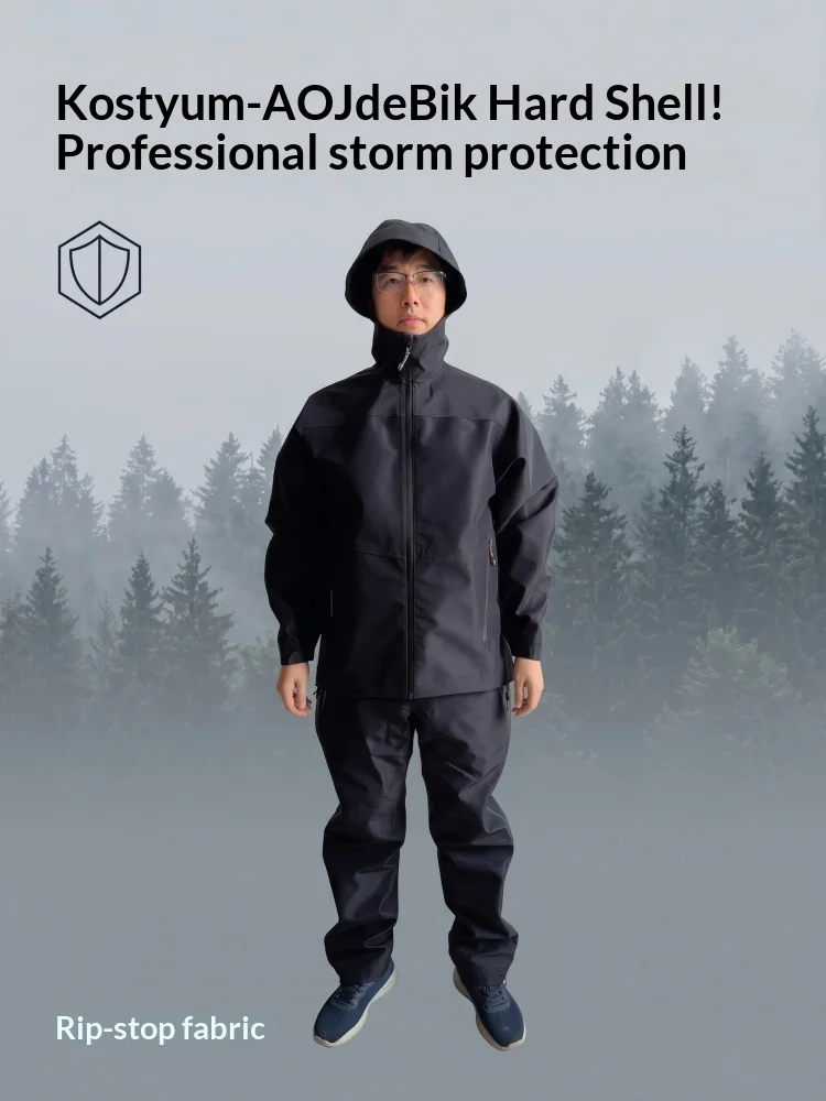 Chaqueta impermeable de caza Ainfad Dew Point para pesca - imagen 4