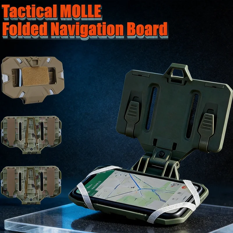 Panel táctico MOLLE plegable para teléfono y bolsa de pecho