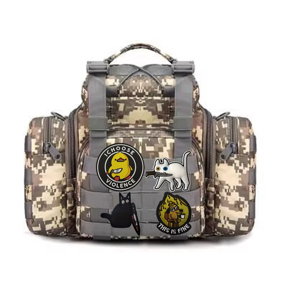 Brazalete táctico bordado pato – insignia MOLLE para caza - imagen 2