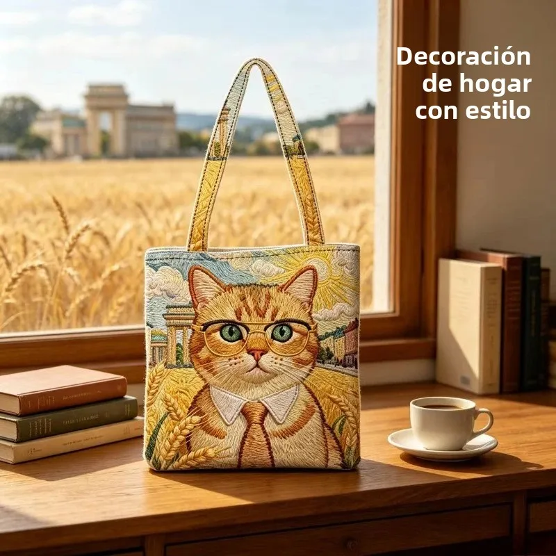 Bolso tote de gran capacidad para estudiantes y compras
