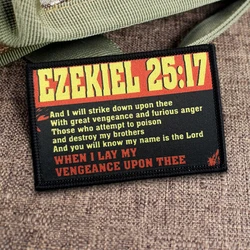 Parche velcro Ezequiel 25:17 para mochila y chaqueta