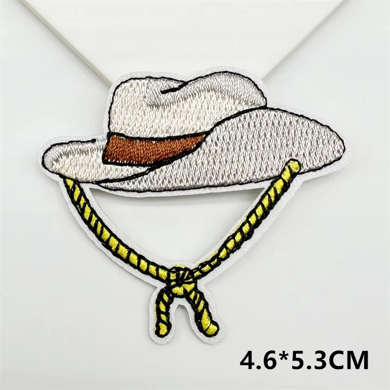 Parche táctico para ropa bordado fusible occidental de vaquero
