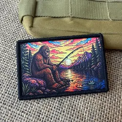 Parche táctico de pesca y montaña con Velcro para mochila