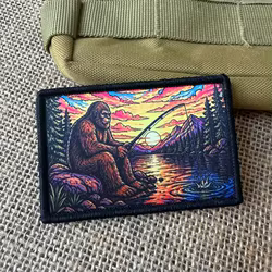 Parche táctico de pesca y montaña con Velcro para mochila