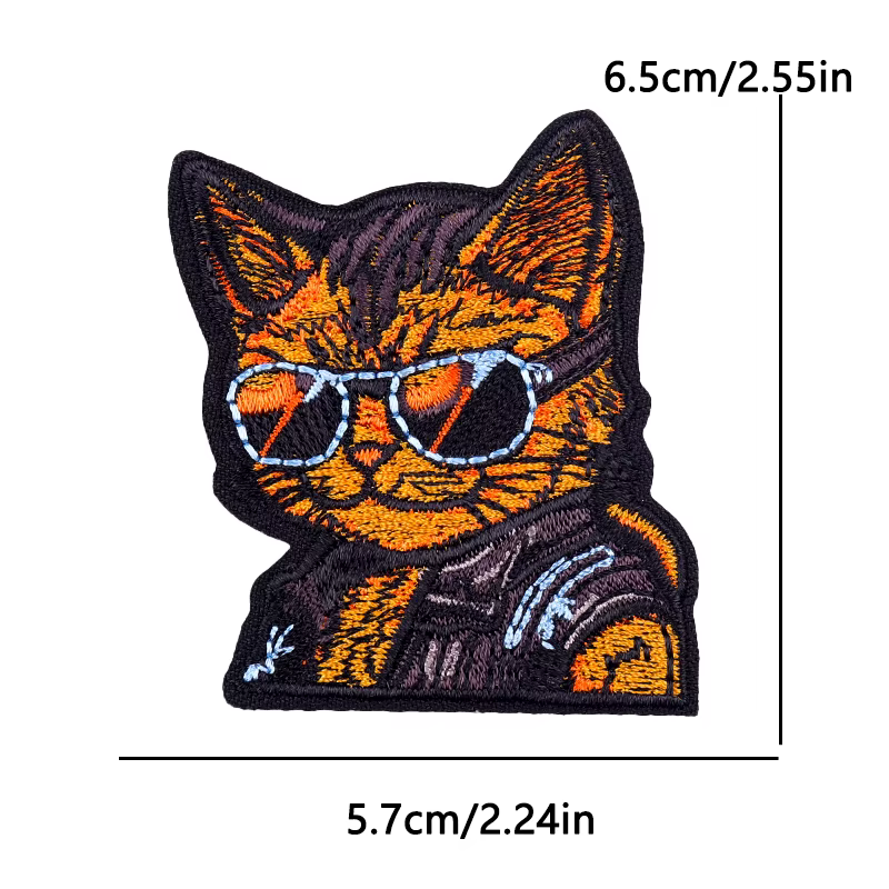 Parche termoadhesivo gatitos estilo tierno – Tarot y gatos bordados - imagen 5