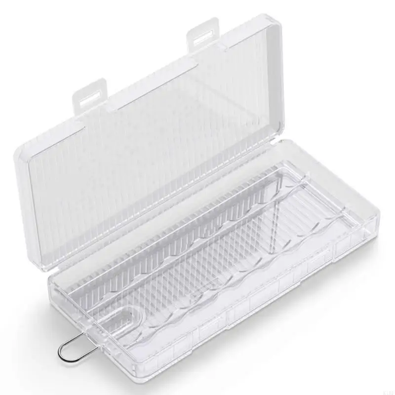 Caja almacenamiento pilas 2A plástico transparente – Viaje y escritorio - imagen 2
