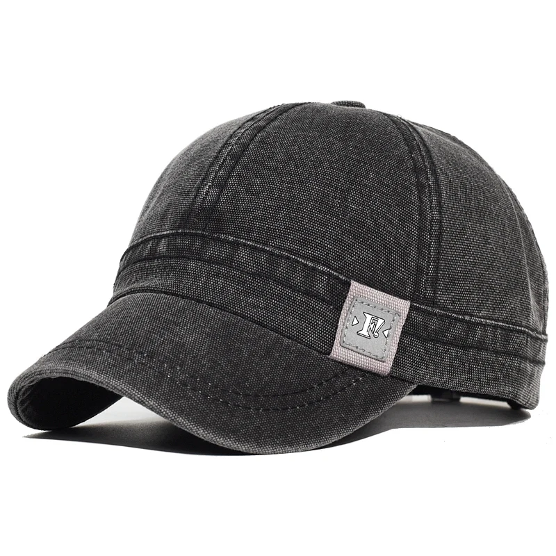 Gorra de béisbol algodón lavado perfil bajo vintage ajustable - imagen 3