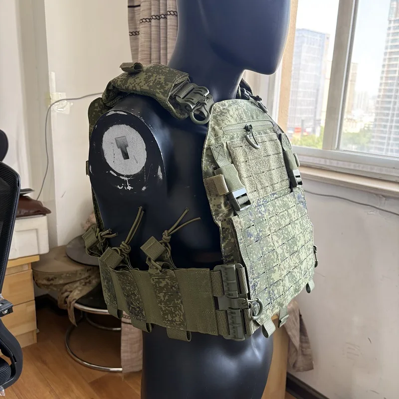 Chaleco táctico impermeable 530D nailon MOLLE con corte láser - imagen 2
