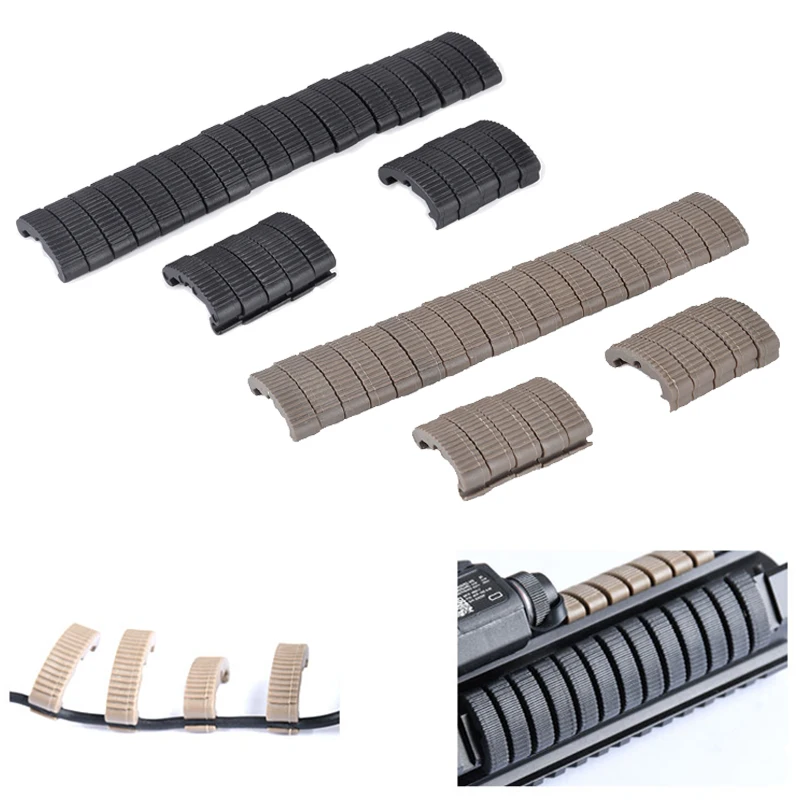 Cubierta riel Picatinny nailon para fijar cables y proteger Airsoft - imagen 3