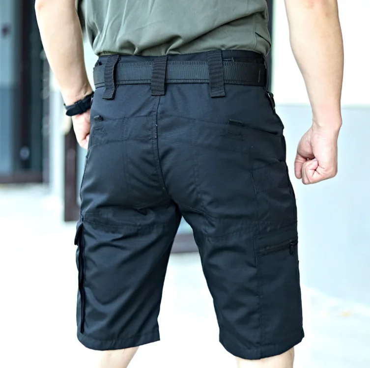 Pantalones cortos tácticos militares impermeables multibolsillos - imagen 5