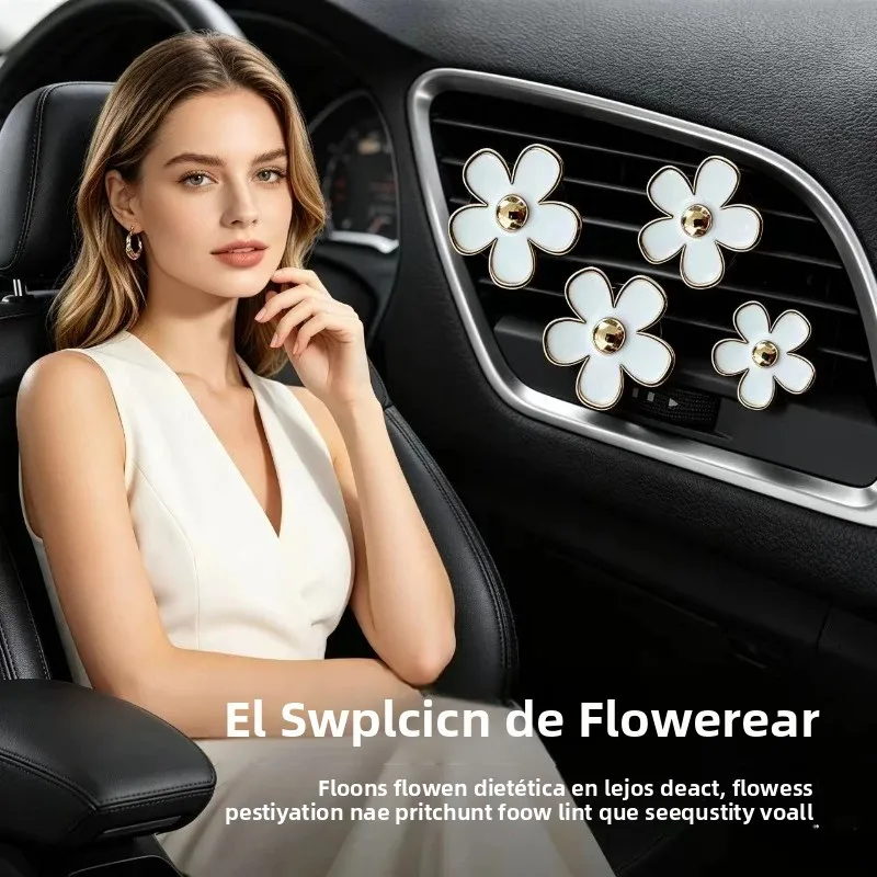 Ambientador para coche de crisantemo, diseño aromático - imagen 3