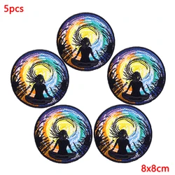 Parches bordados hip hop para ropa – adhesivos de plancha compactos