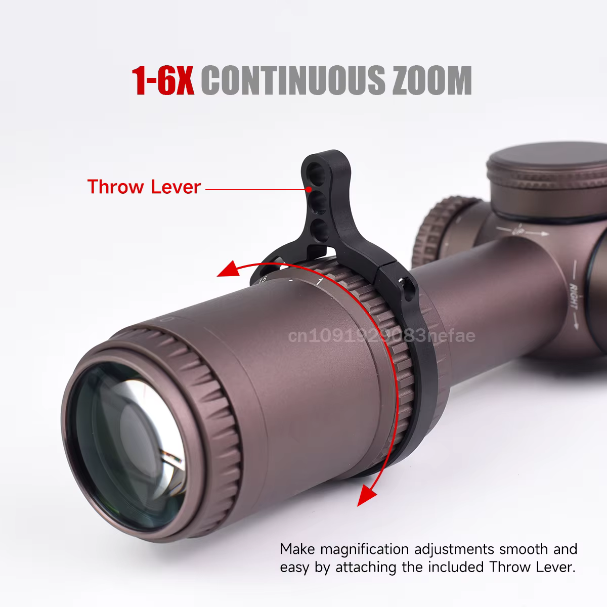 VT Tactical mira telescópica antivibración retícula roja iluminada - imagen 5