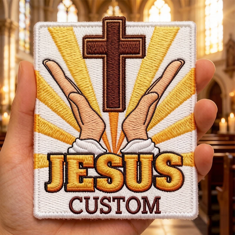 Parches personalizados con diferentes estilos de acabado