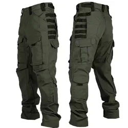Pantalones tácticos hombre secado rápido cargo ripstop con bolsillos