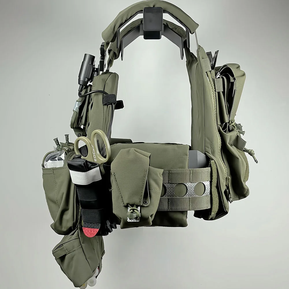 Chaleco táctico modular MOLLE con bolsillos – Ideal airsoft y caza - imagen 5