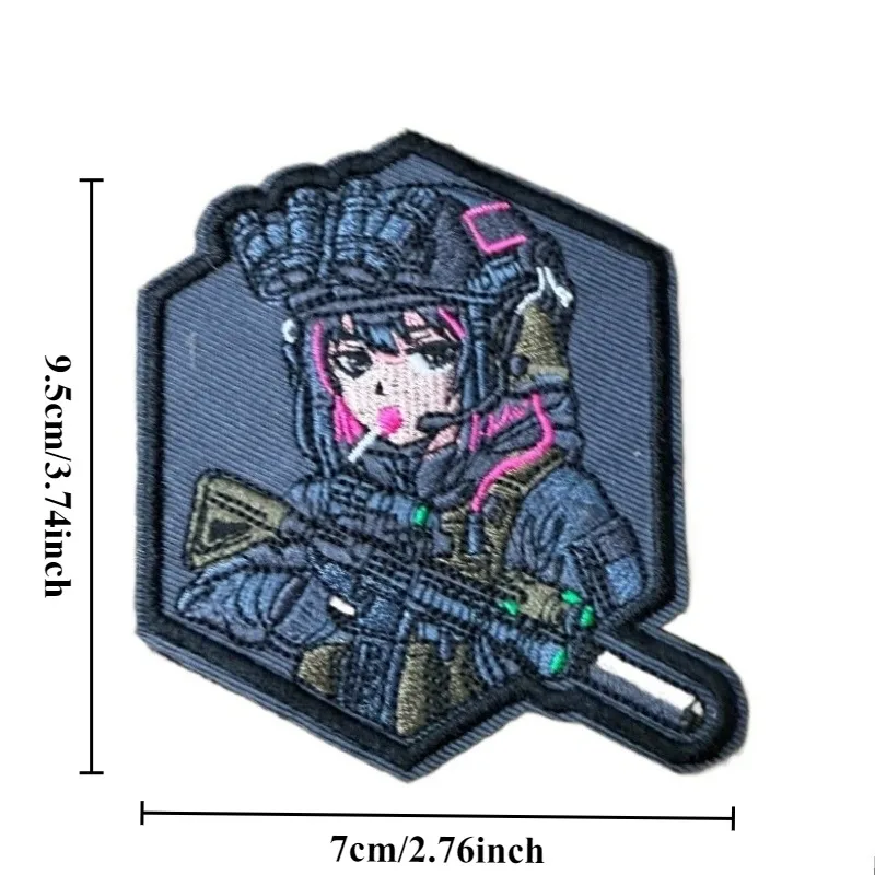 Parche morale táctico bordado con velcro para mochila o chaqueta - imagen 2
