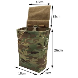 Bolsa táctica doble MOLLE para cinturón y chaleco