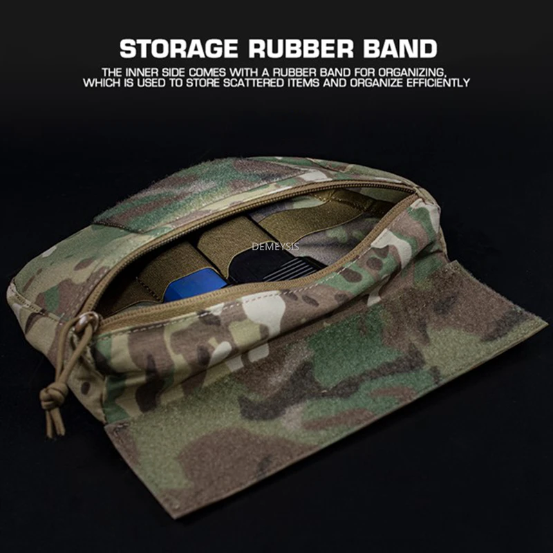 Bolsa táctica admin con panel velcro para chaleco MOLLE - imagen 3