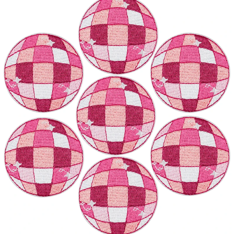 Parche bordado vaquero rosa – Para coser en sombreros y tejanos - imagen 4