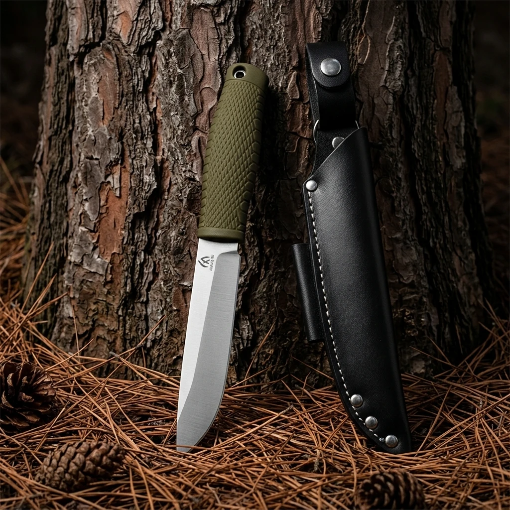 Cuchillo táctico con mango G10 y funda, herramienta multifunción - imagen 2