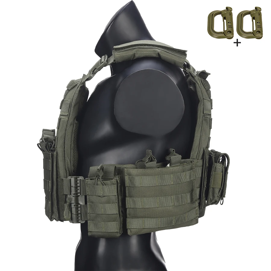 Chaleco táctico ligero ajustable con mochila desmontable aire libre - imagen 2