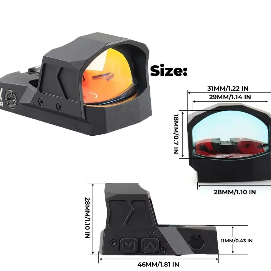 Mira punto rojo mini PPT para AR15, óptica reflex - imagen 4