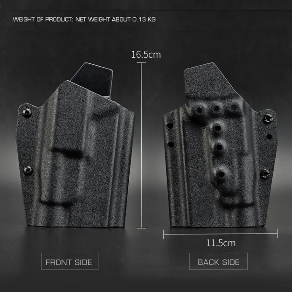 Funda táctica Kydex Glock con linterna, liberación rápida - imagen 5