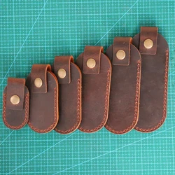 Funda táctica cuero Crazy Horse con hebilla latón herramientas