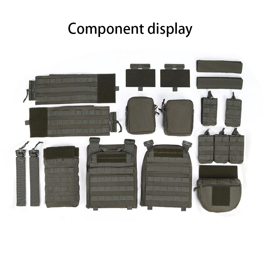Chaleco MOLLE con triple bolsa de almacenamiento multifuncional - imagen 5