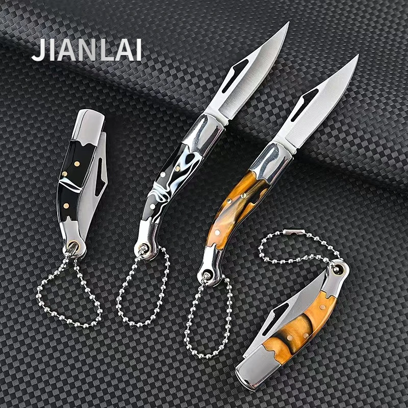 Cuchillo plegable mini de acero D2 para llavero táctico - imagen 2