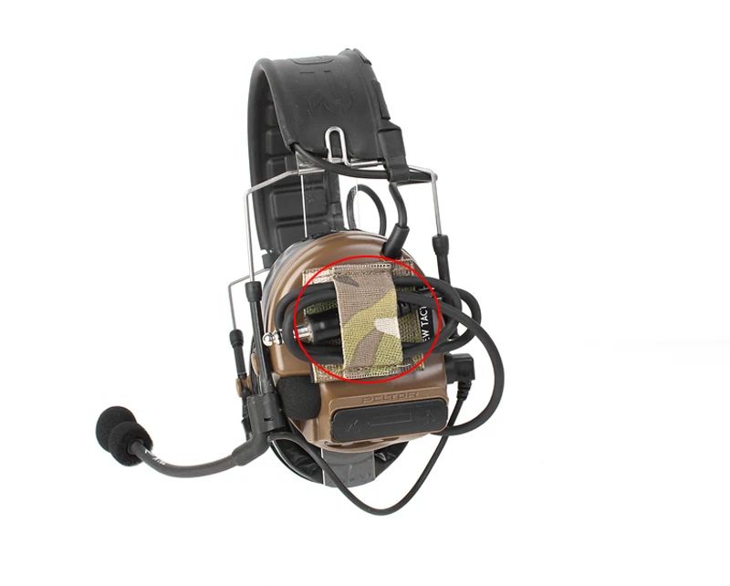 PEW TACTICAL correa sujeción cable intercomunicación auriculares NVG