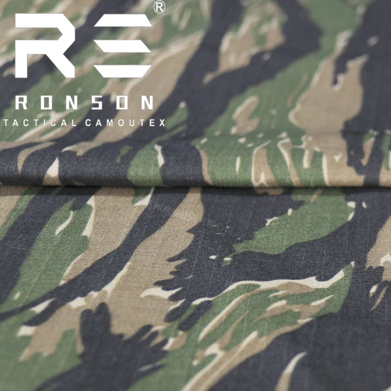Tela ripstop táctica nailon-algodón camuflaje tigre Vietnam - imagen 3