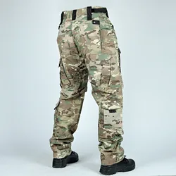 Pantalones tácticos multibolsillo camuflaje hombre resistentes