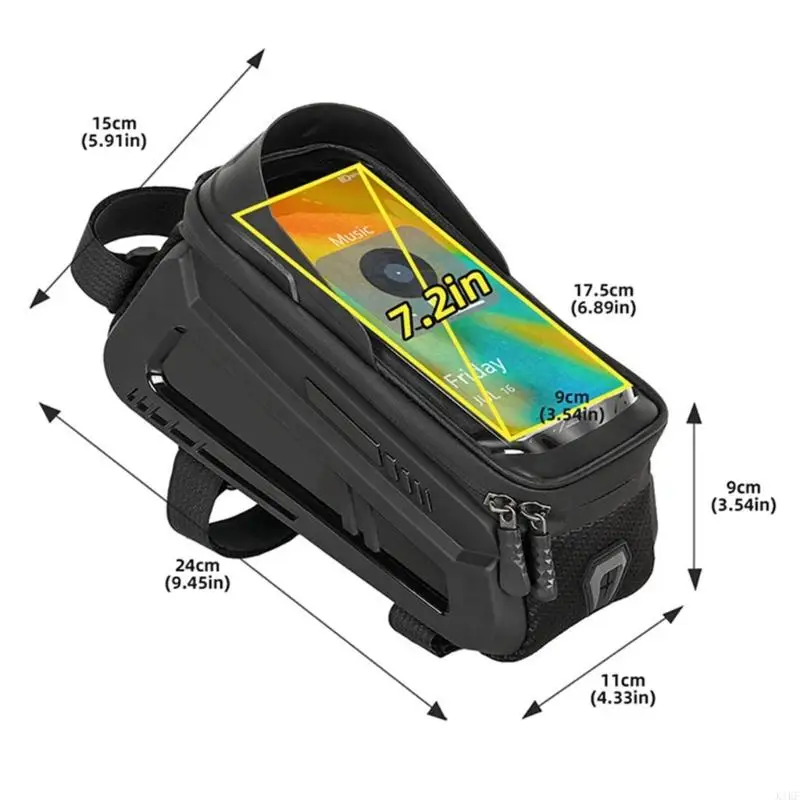 Soporte impermeable para teléfono con panel táctil – Ciclismo y BTT - imagen 3